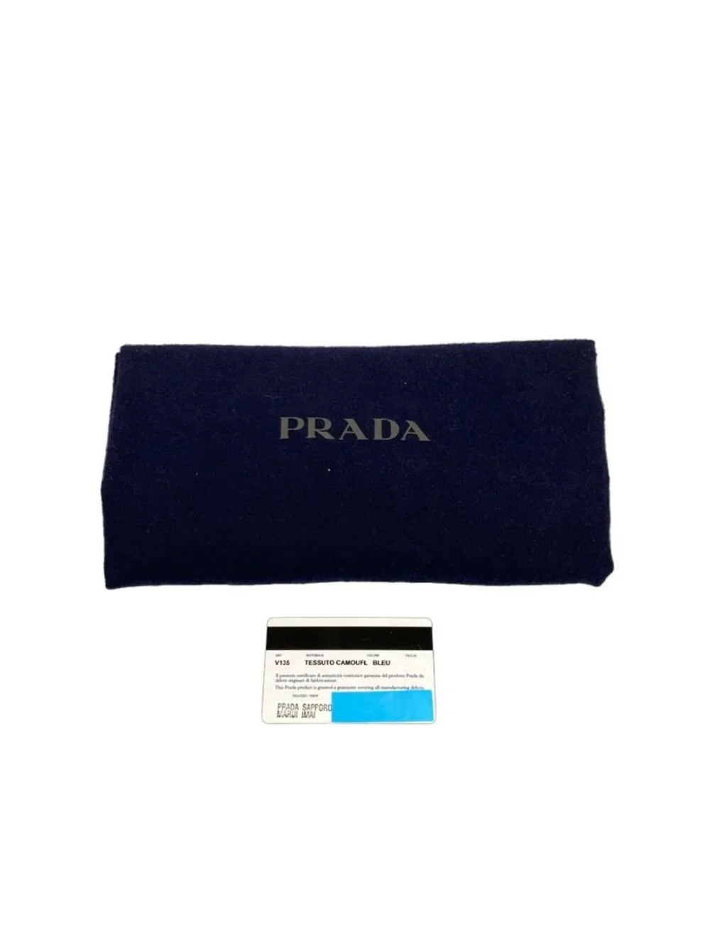 Prada Backpack Dark Navy Gray Multi Leather Tag Camouflage Pattern